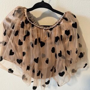 Beautiful offwhite and black tutu skirt